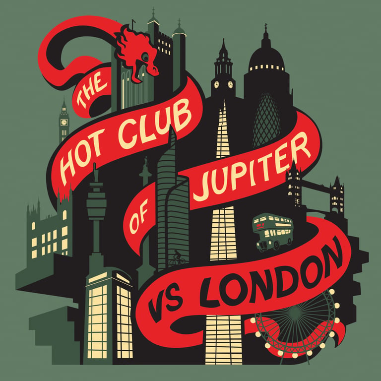 Kathryn Rosa Miller Album cover for The Hot Club of Jupiter
