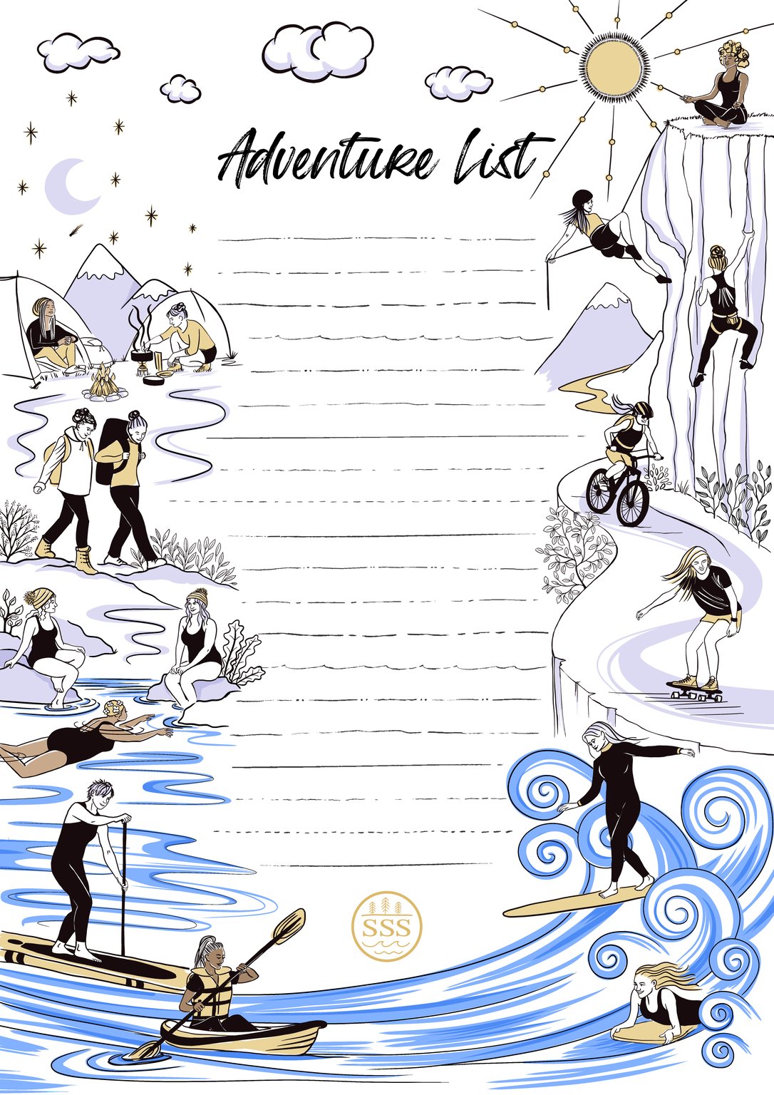 Jacquie O'Neill Adventure List for the Salty Sea Sisters