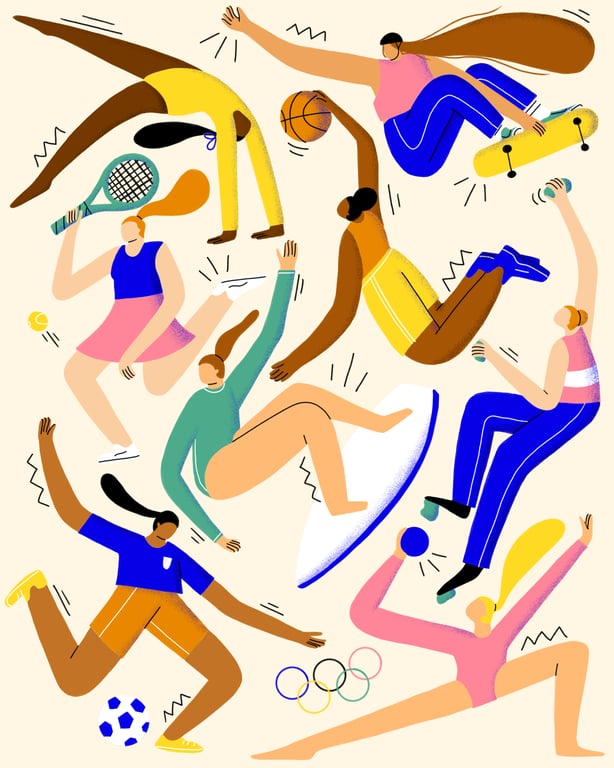 Rachael Presky Tokyo 2020 Olympics Illustration