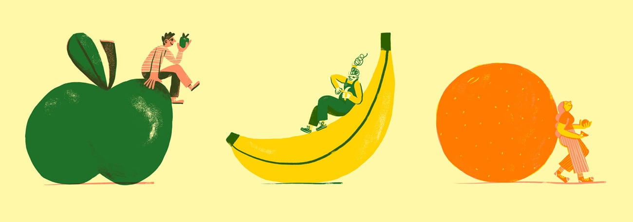 Dave Bain The positive joys of eating fruit.