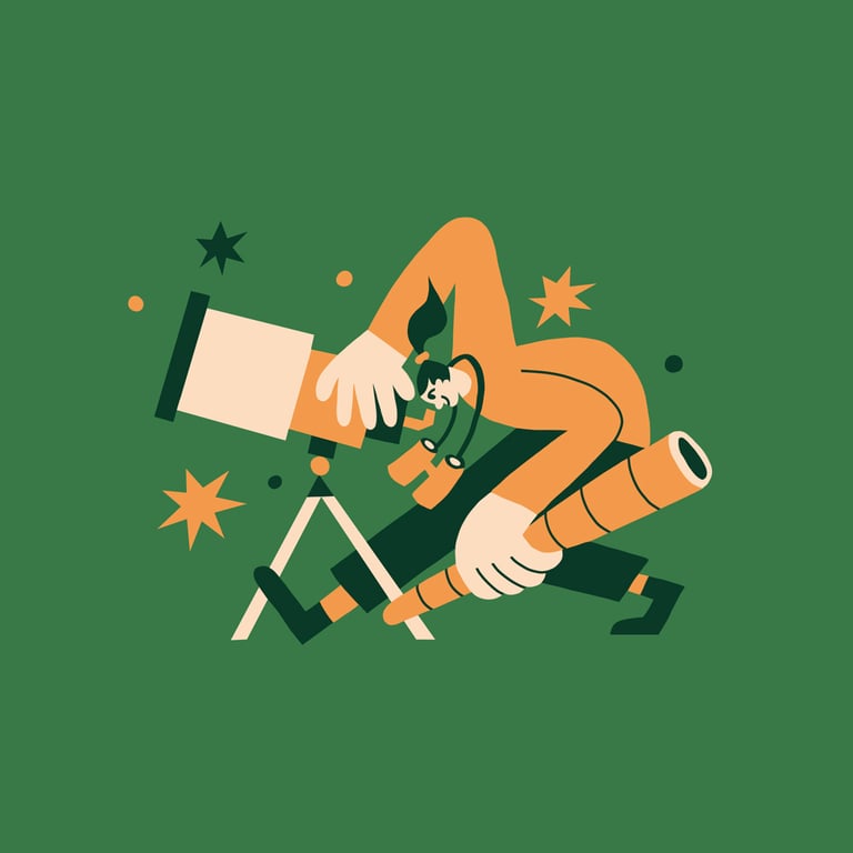 Dave Bain Anticipating big changes – spot illustration