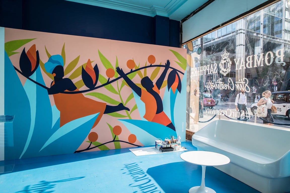 'Site Specific' curated by Cat Powell | Artfelt Sheffield Bombay Sapphire Mural