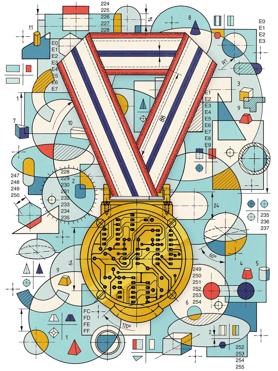 Christian Gralingen Alpha Geometry / New York Times
