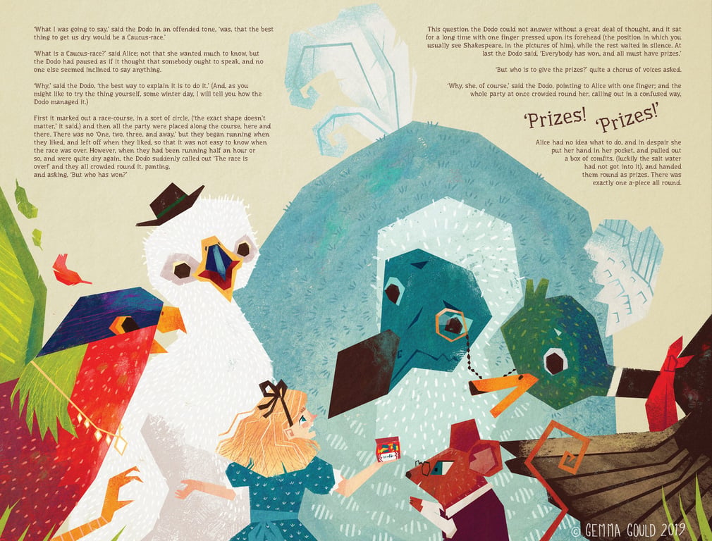 Gemma Gould Alice in Wonderland Double Spread