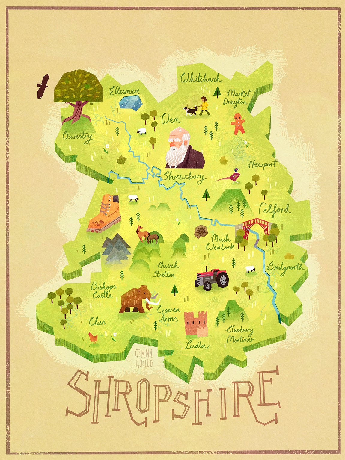 Gemma Gould Shropshire Map