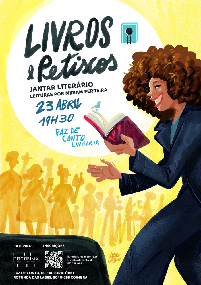André Caetano Livros e Petiscos Poster