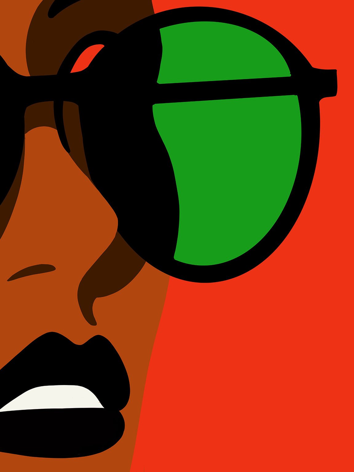 Lars Madsen woman-wearing-rayban-sunglasses-at-beach-illustration-lars-madsen