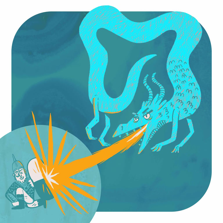 TS Wolfe Illustration George and the Bowel Dragon