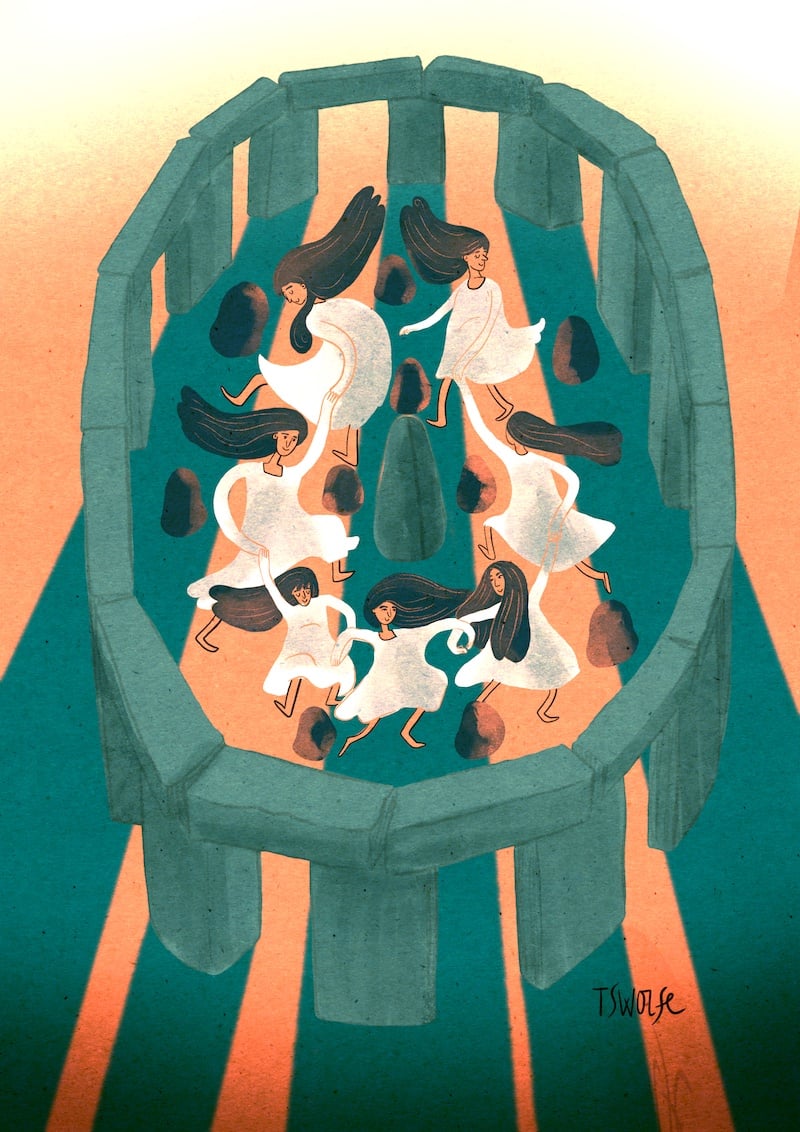 TS Wolfe Illustration Solstice at the Henge