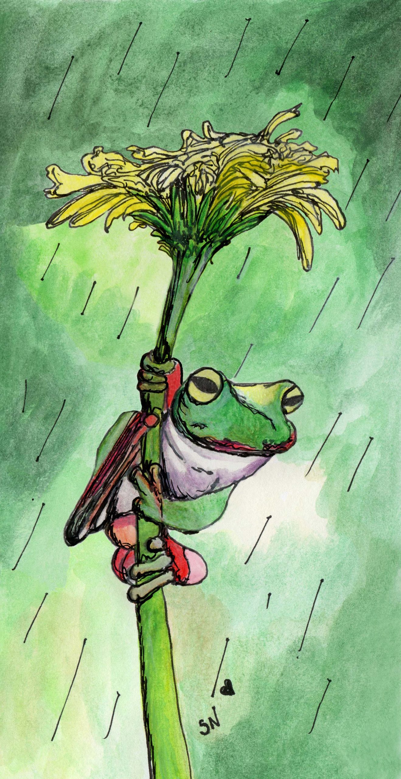 Sara Neves In the rain