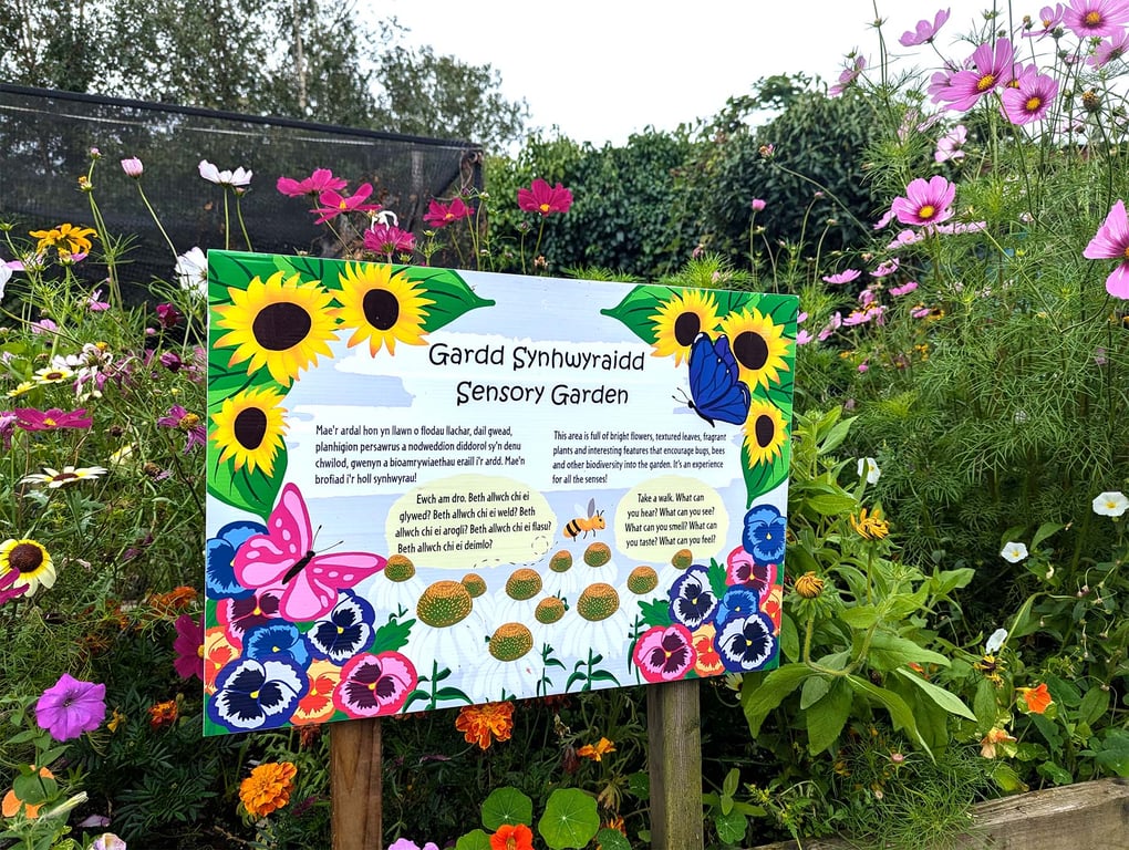 Arry Cain Clydach Community Gardens Interpretation panel