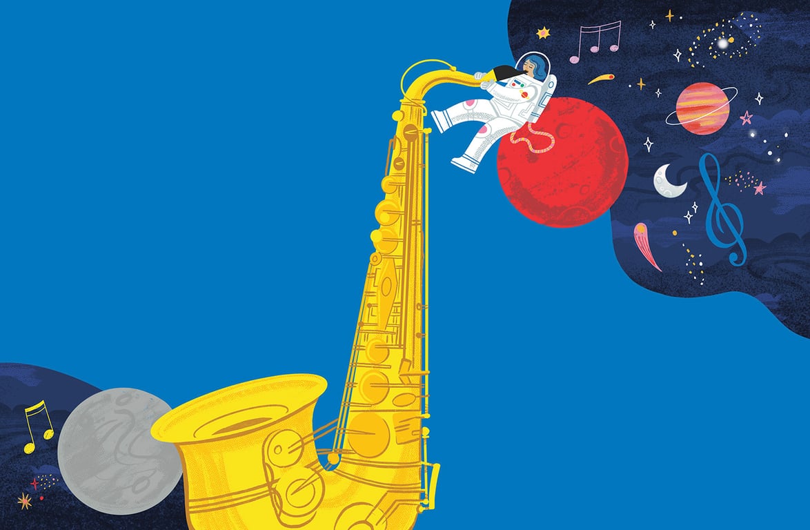 Illustrated by Liz Kay Can You Get Music on the Moon