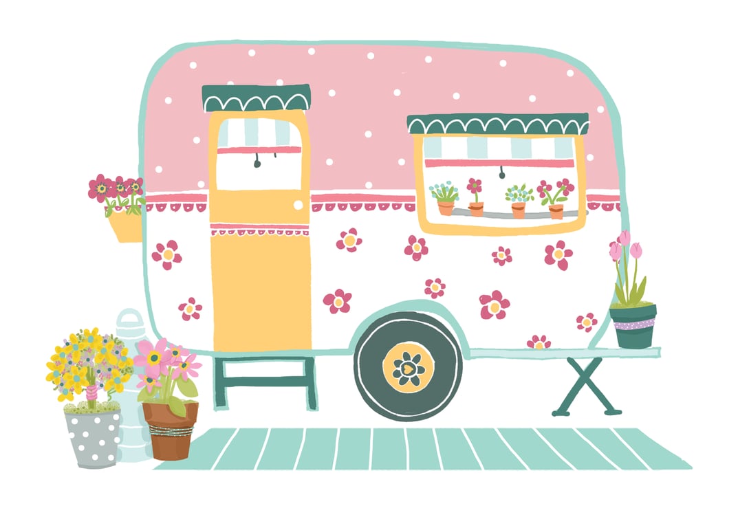 Naomi Skinner Retro caravan