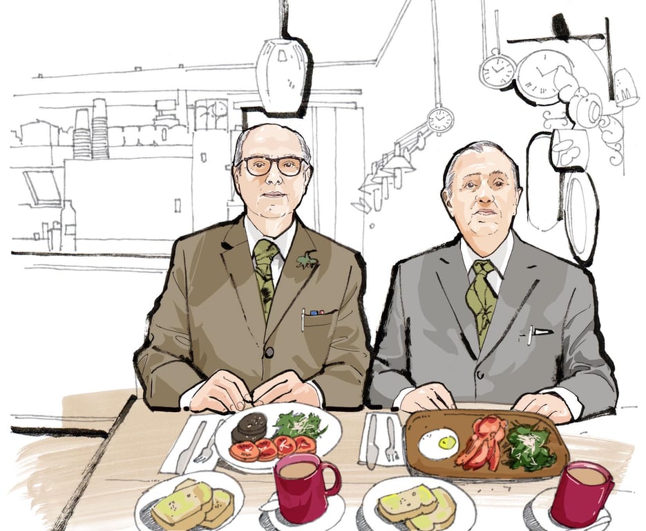 Lyndon Hayes Observer Food Monthly. Gilbert & George