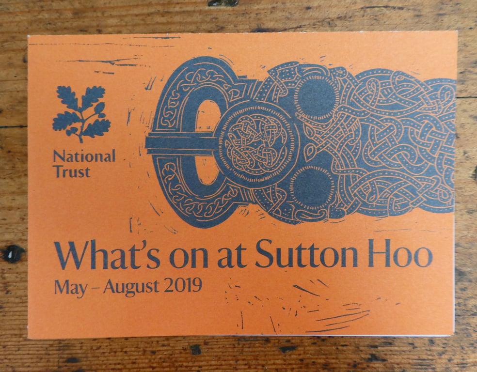 Michelle Hughes Design National Trust’s Sutton Hoo what’s on leaflet