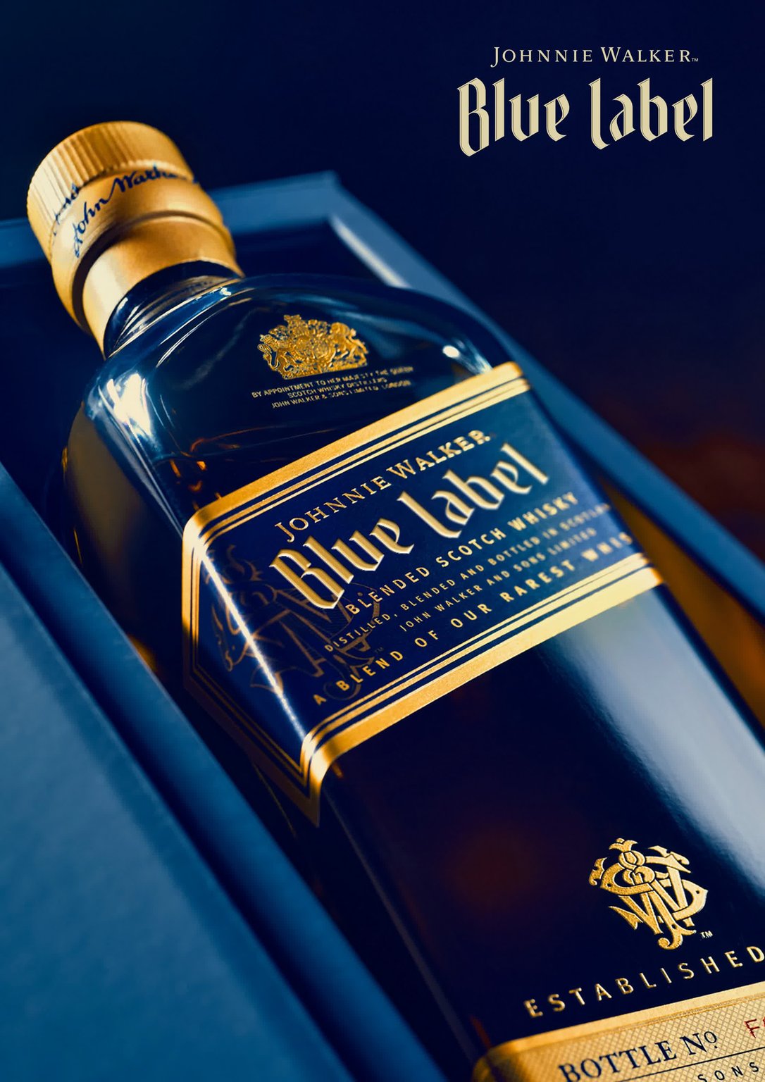 Greg Coulton Johnnie Walker Blue Label lettering / Bulletproof