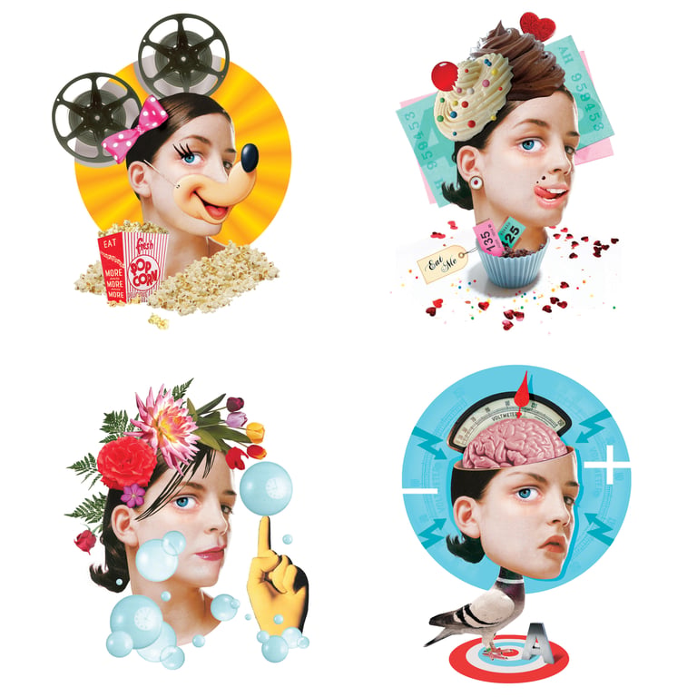 Paul Bateman Ms Anne Thrope – Editorial Portrait Series Fun Humour Surreal