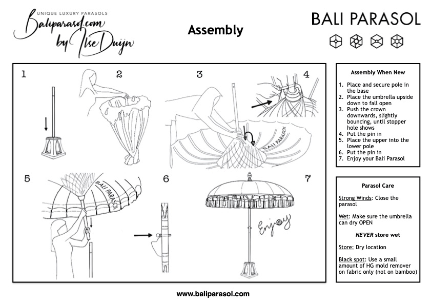 Inspire by Kim - Kimberley Kay Baliparasol Assembly Instructions