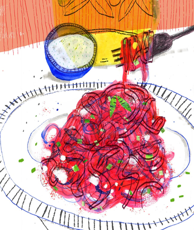 Amy Louise Evans Betroot Pasta