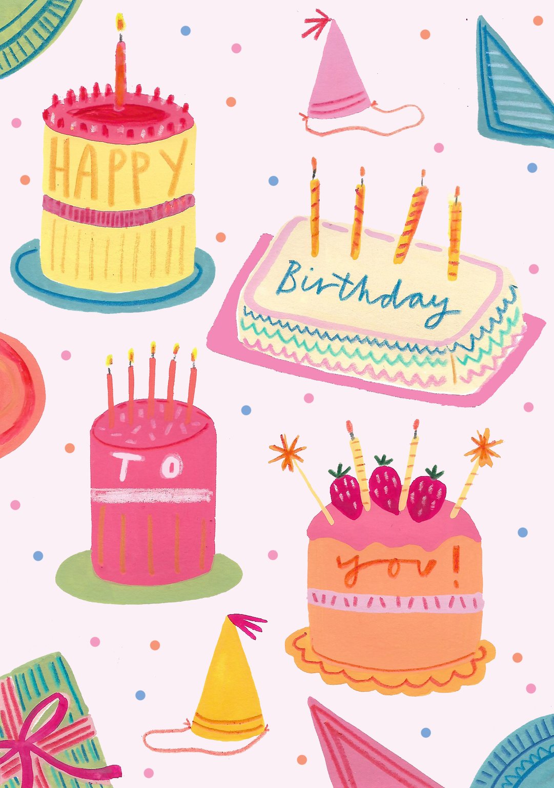 Stella Isaac Illustration Birthday cakes