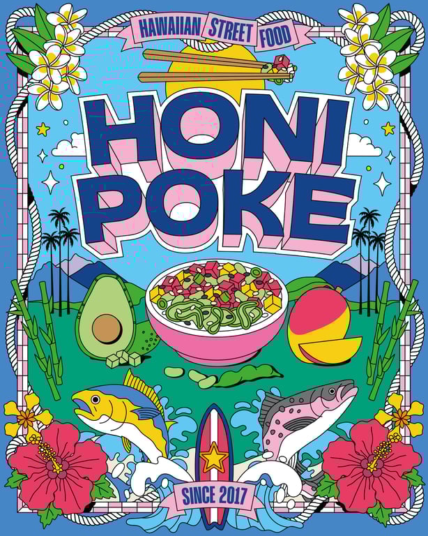 SEASONOFVICTORY aka Linda Baritski Honi Poke illustration