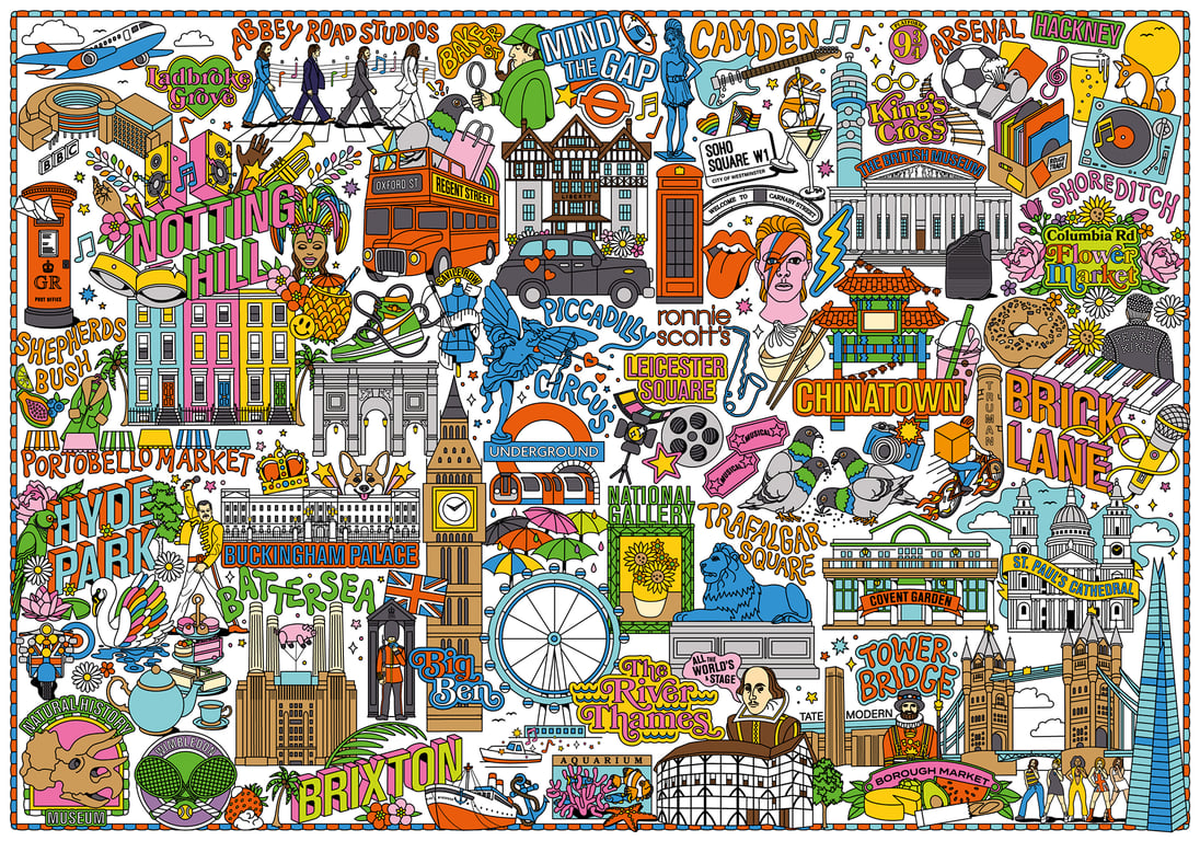 SEASONOFVICTORY aka Linda Baritski London city map illustration