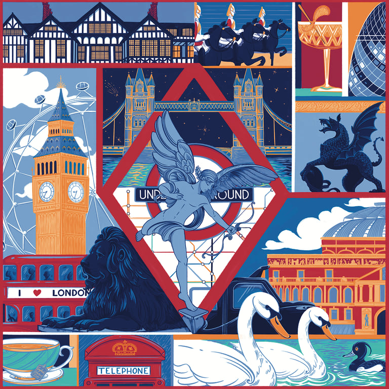 Alejandra Penaloza London Travel Illustration