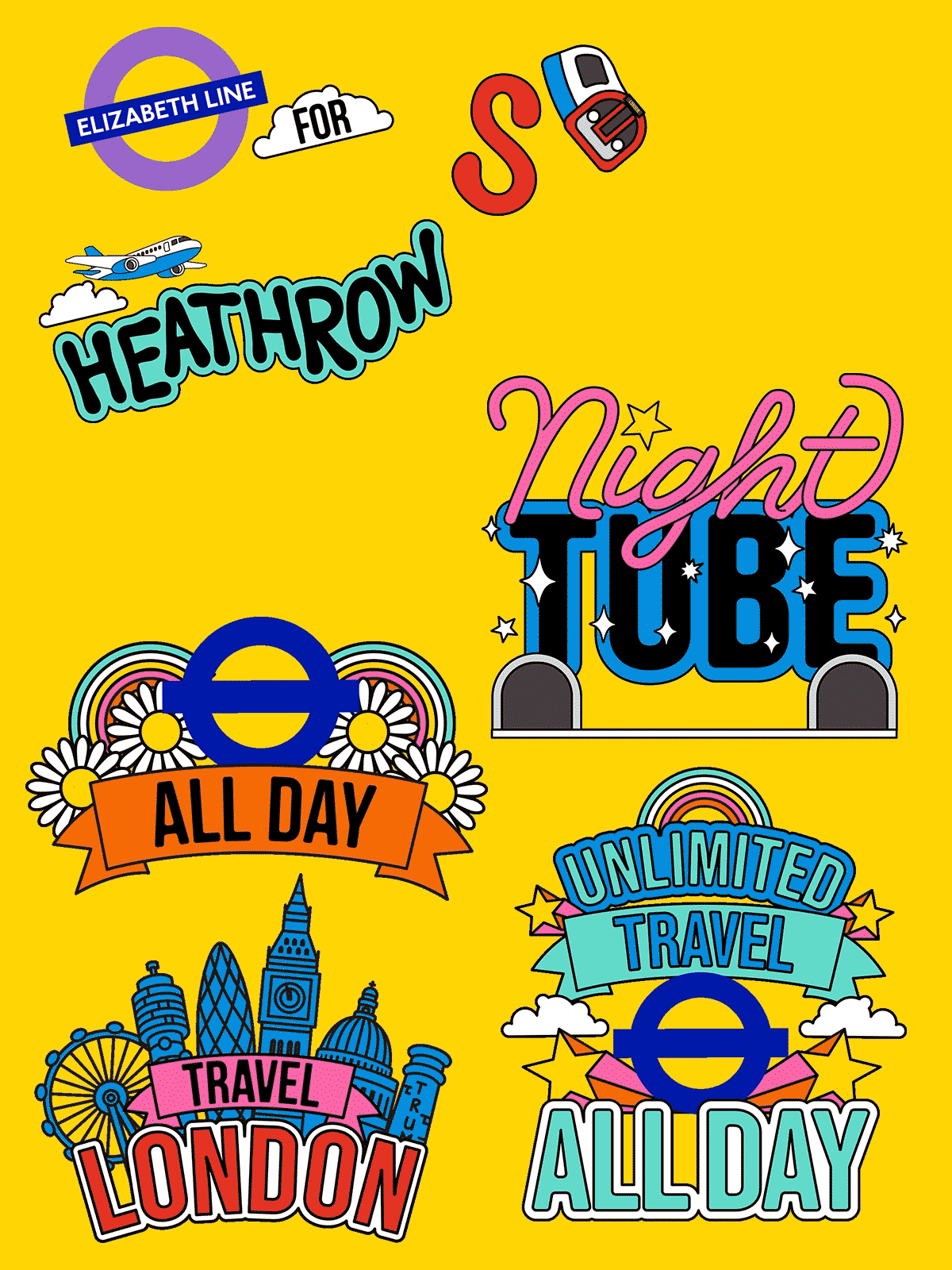 SEASONOFVICTORY aka Linda Baritski Transport for London TFL Giphy stickers