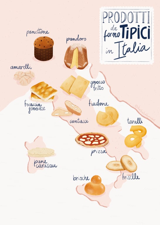 Mabel Sorrentino Italy food map