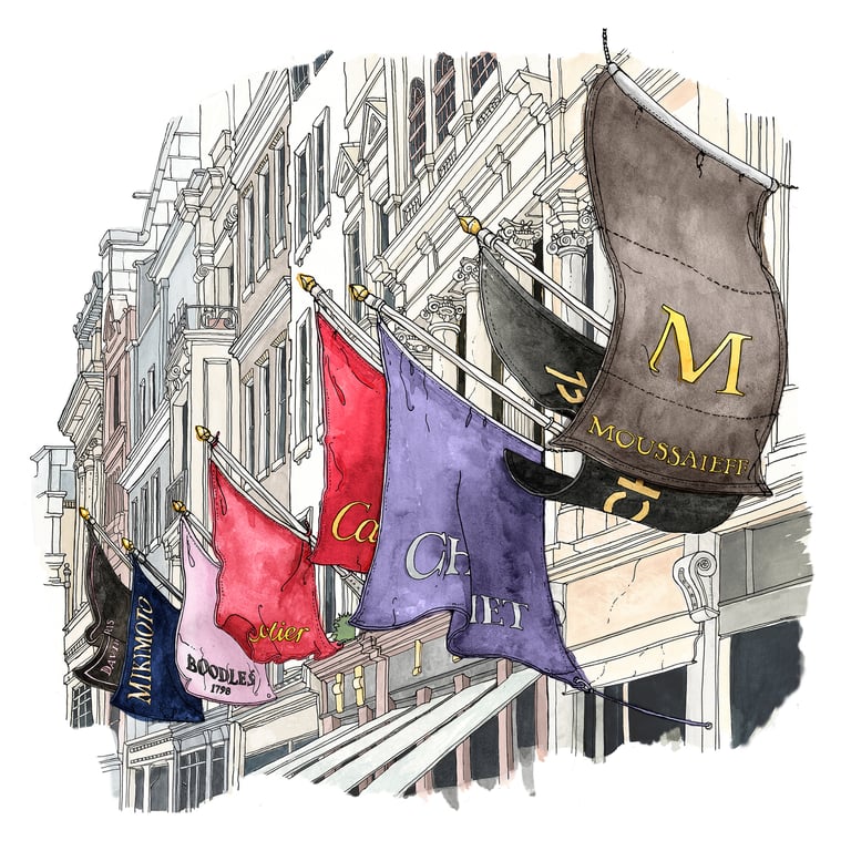 Emma Kelly Bond Street Flags