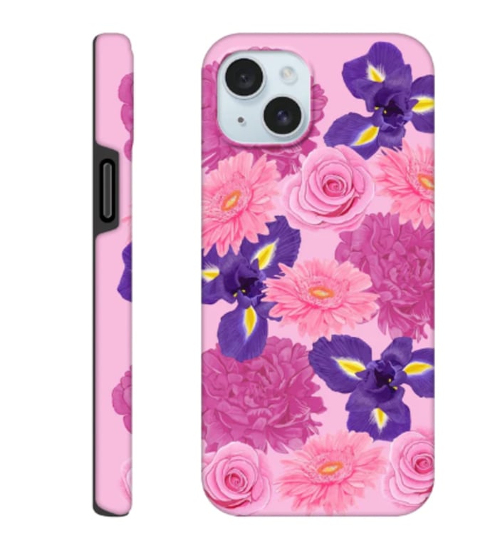 Cathy Whittall Collection of flowers on Phone Case