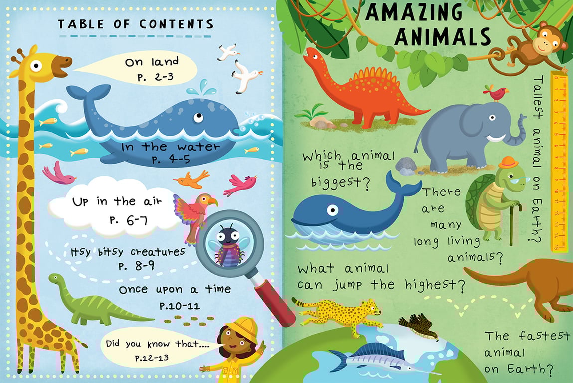 Alistar Illustration Amazing Animals Flap Book
