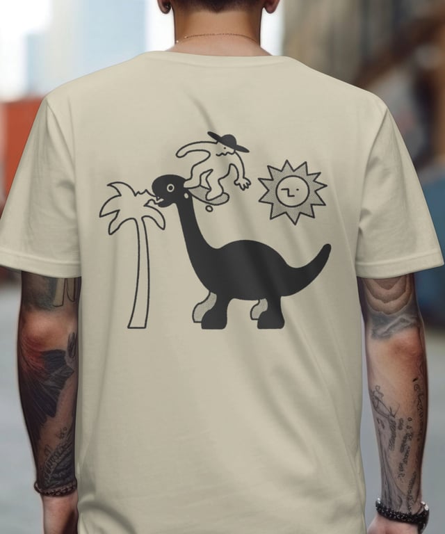 Bruno Perrier Dino Skate T-shirt