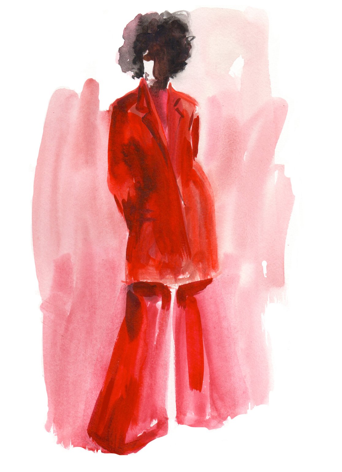 Fabulous Fashion illustration from AOI Members Andrea Byrne_Billy_Porter_Sporting_The_New_World_On_The_Red_Carpet_Image2