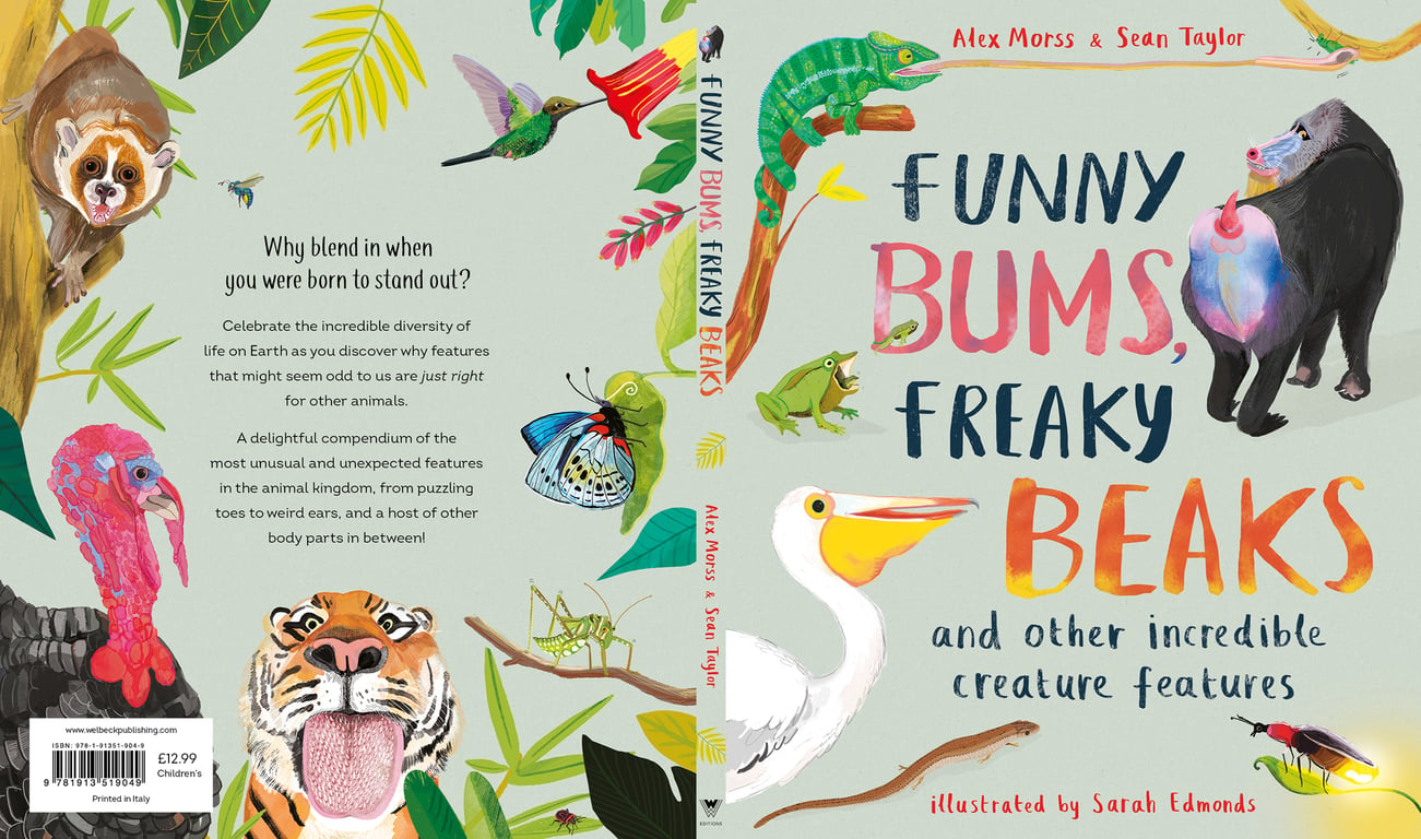 Illustration for Children Curated by AOI sarahedmonds_FunnyBumsFreakyBeaks-Front-Cover_image1