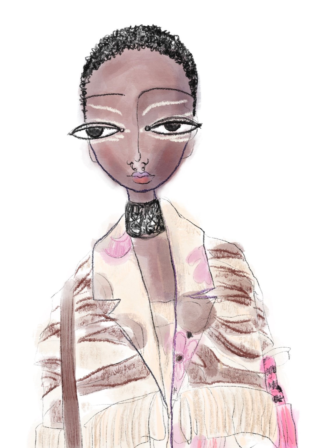 Rachelle Panagarry Matty Bovan AW23 Look 2