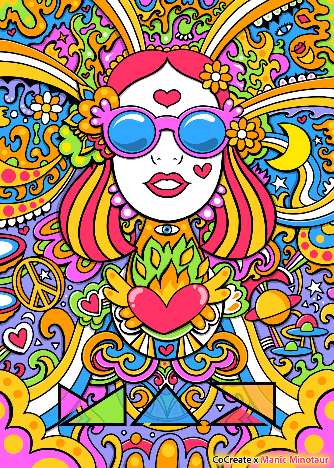 Manic Minotaur Adobe Max Psychedelic