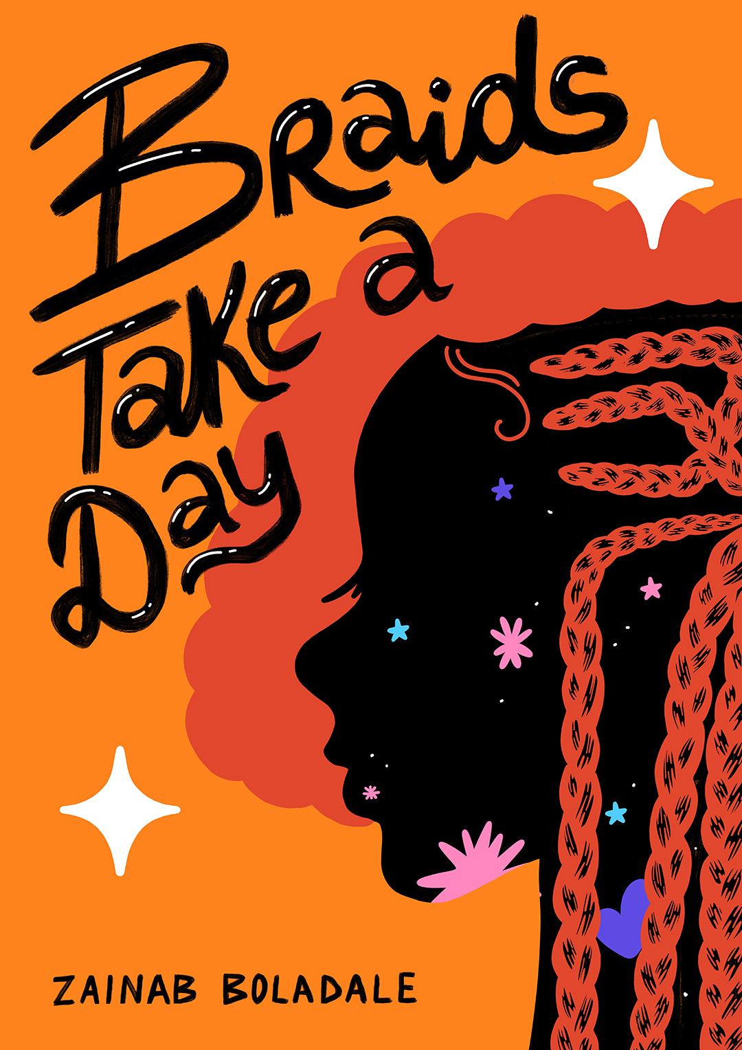 grace enemaku Braids Take a Day : Book cover illustration