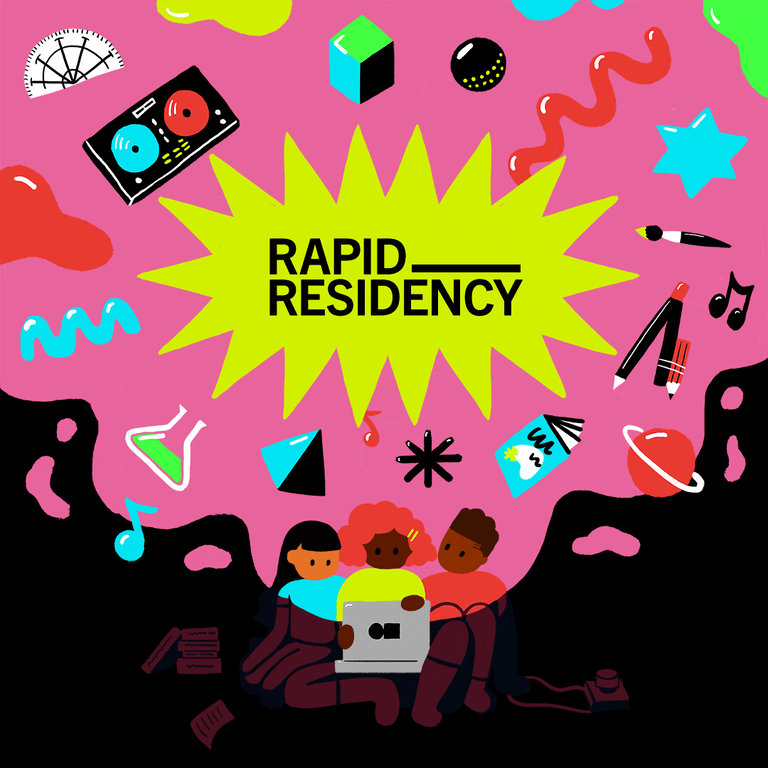grace enemaku Science illustration for  residency program in Science Gallery Dublin