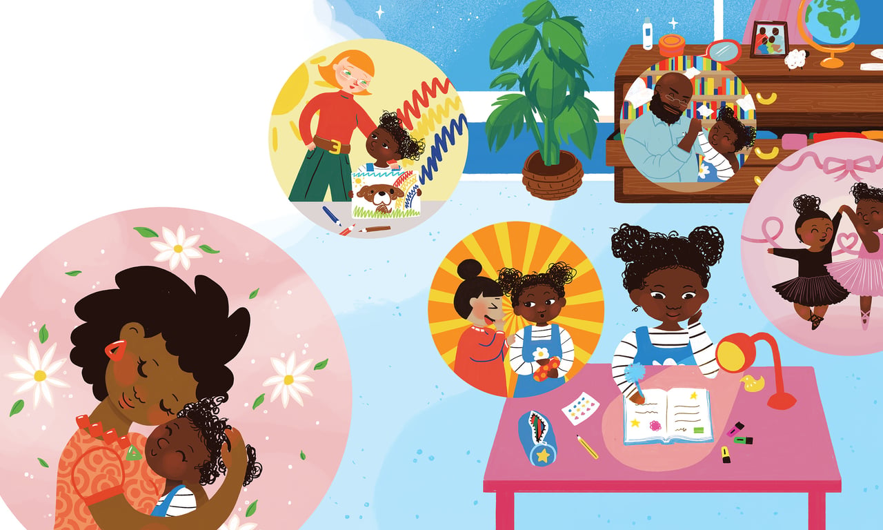 grace enemaku Double page spread from my children’s book I Believe In You (published by Gill Books)