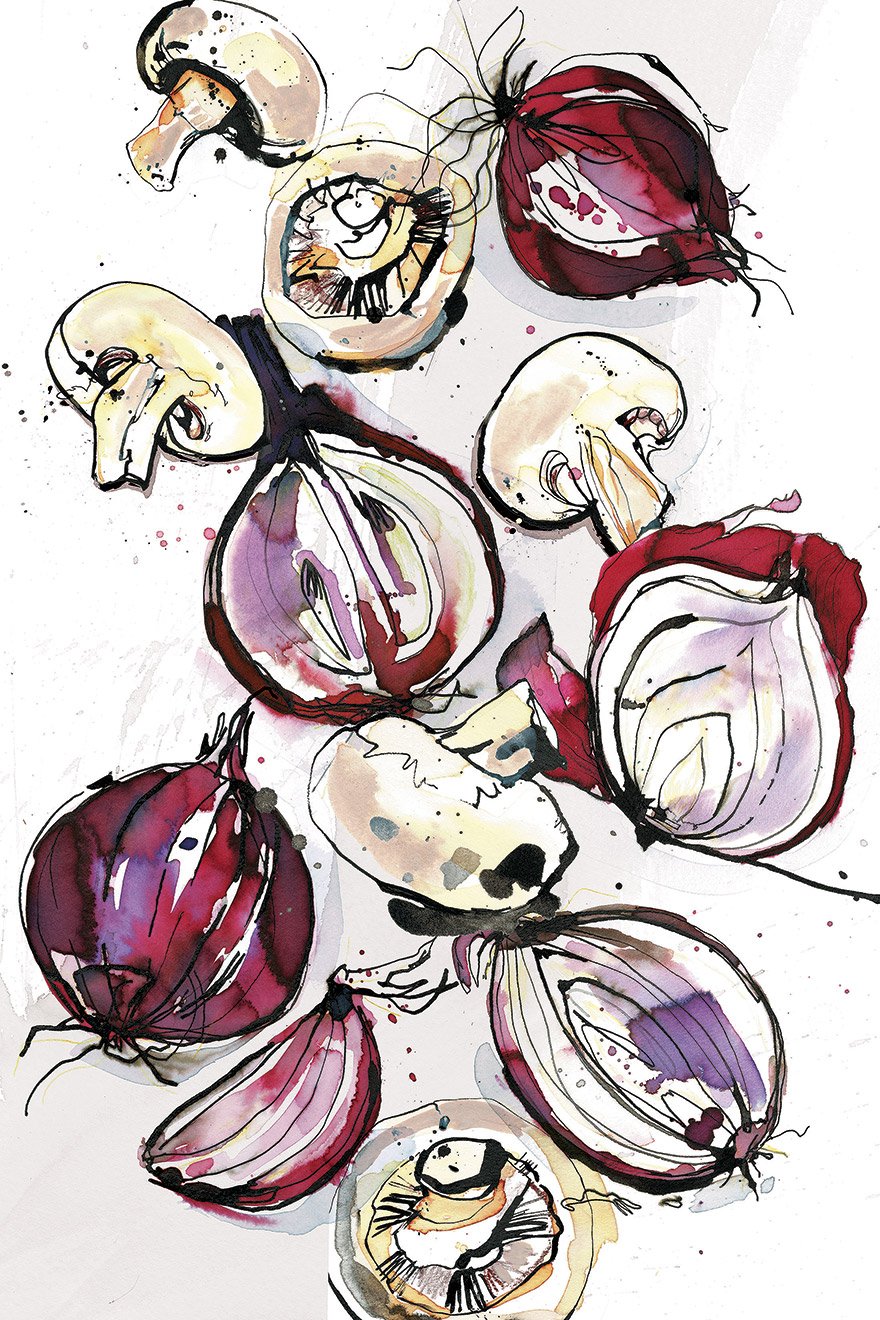 Eva Kelly Onions and Mushrooms