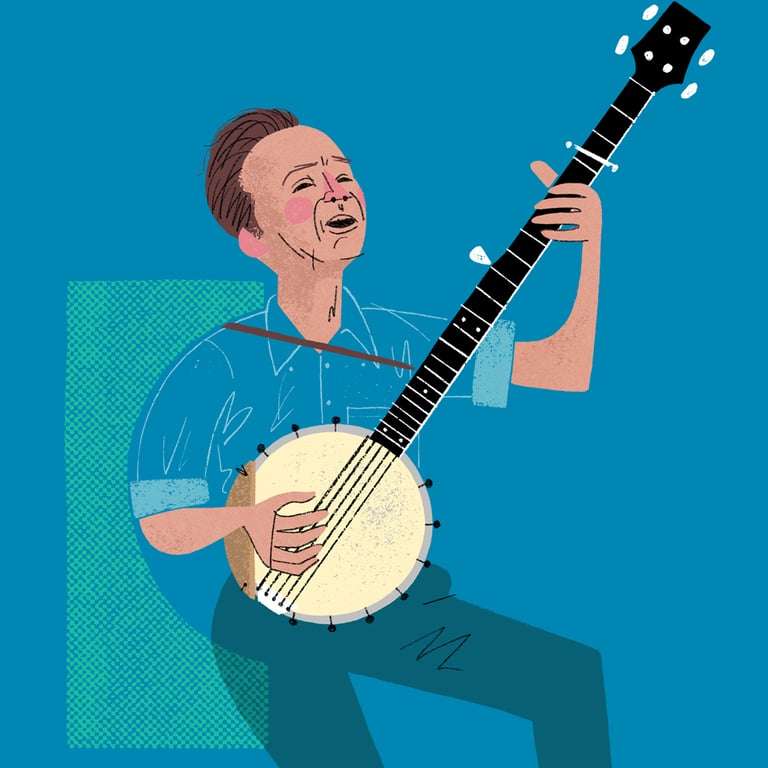 Character Illustrations Curated by Martin Colyer Pete Seeger