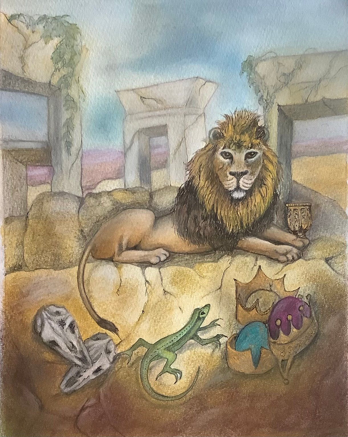 Lois Pawson Lion & Lizard