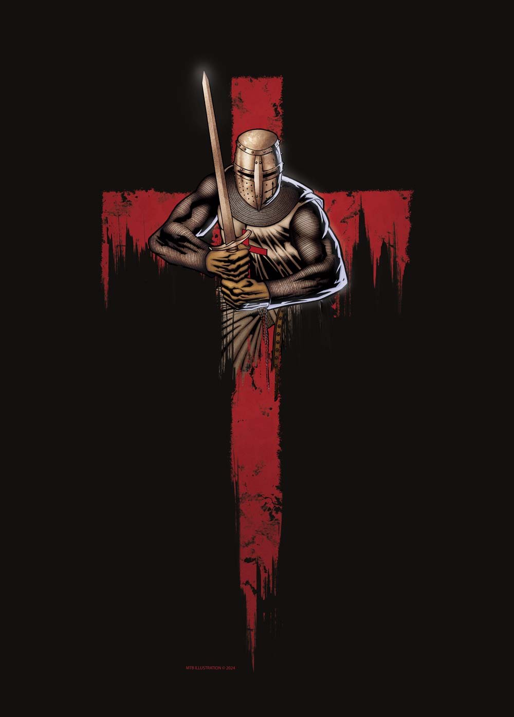 MTB Illustration Templar knight