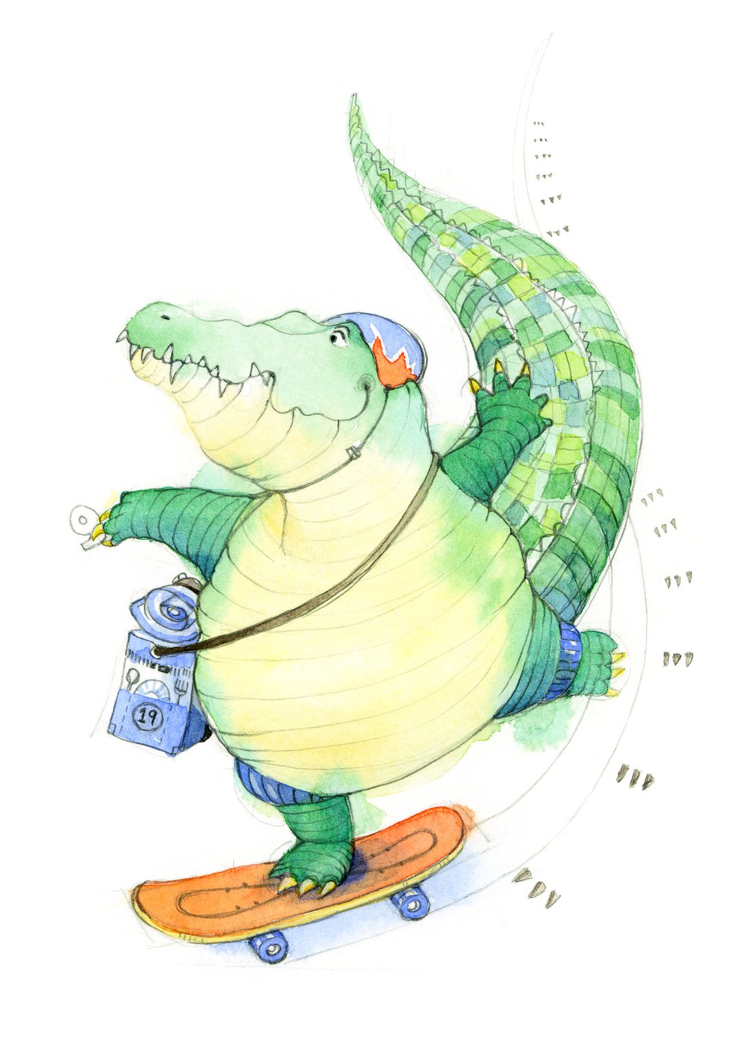 Johanna Amos Along came a jolly crocodile – From “Martha the Mathemagician and the Secret Code” – Tarquin