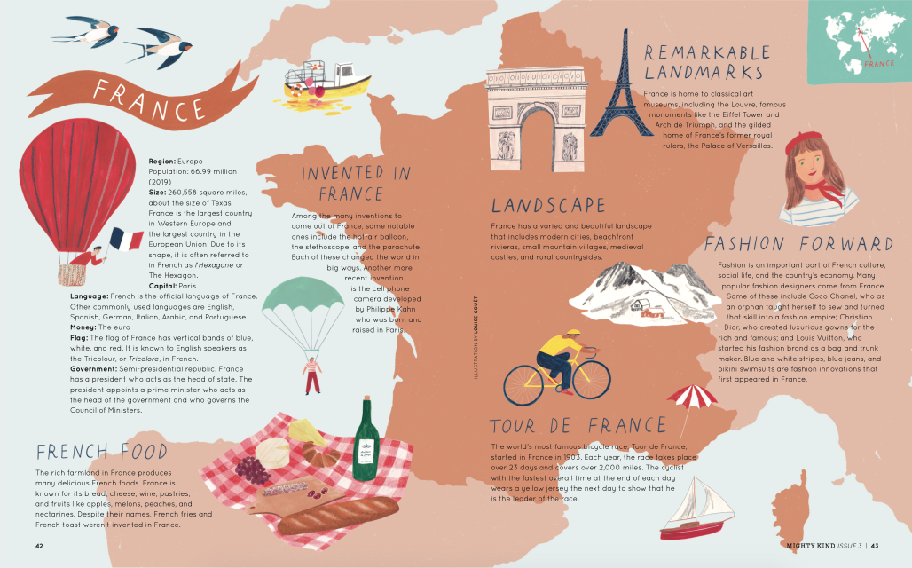 Louise Gouet Map of France