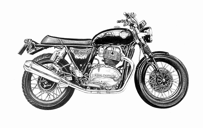 Kate Wallis Royal Enfield 650 interceptor