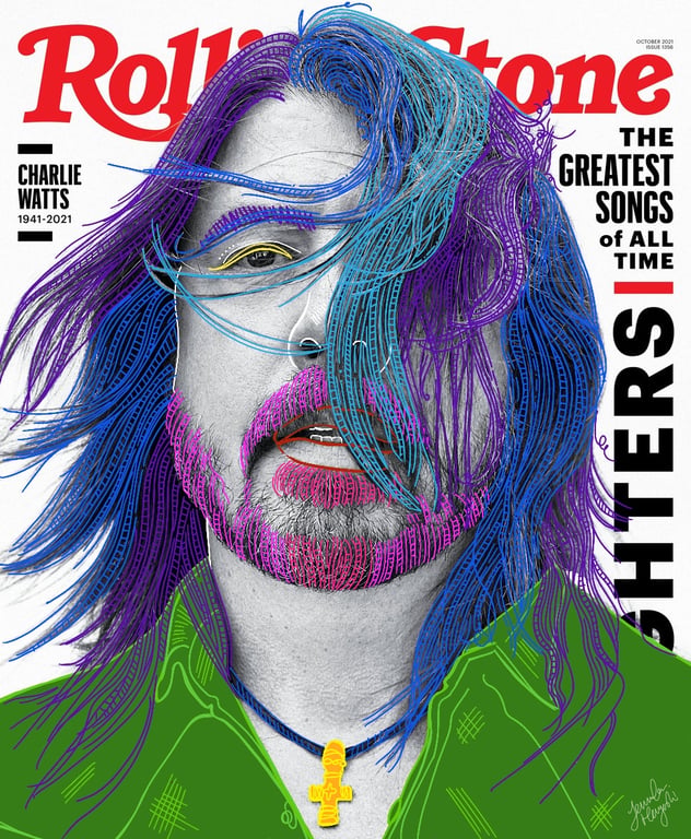 Character Illustrations Curated by Martin Colyer Rolling Stone David Grohl