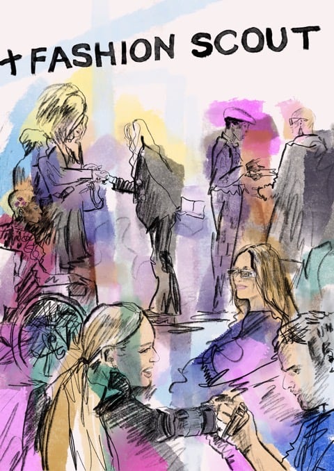 Claire Jones Audience at LFW for Fashion Scout