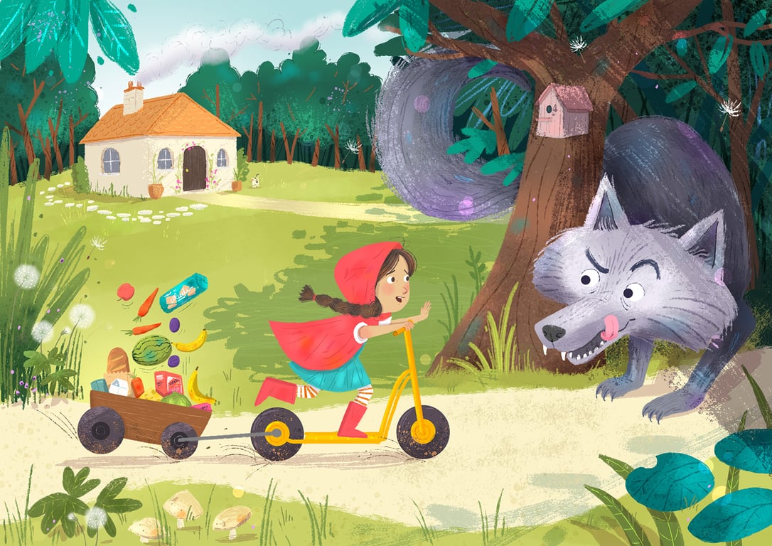 Lisa Hunt little red meets the wolf